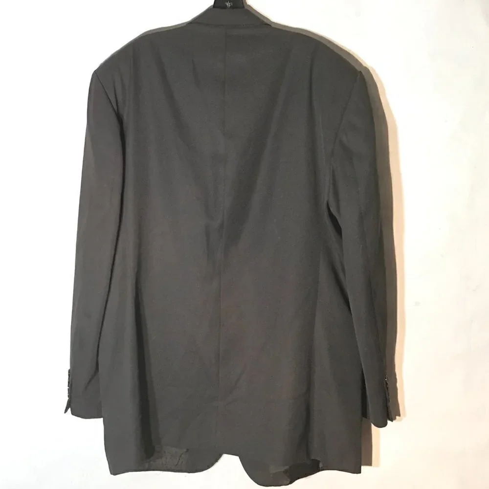 Giorgio Cosani Sport Coat Jacket Blazer Size 46L Gray Italy Working Cuffs
